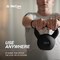Wecare Fitness Kettlebell, 25 LB Cast Iron, For Home Workout, Black WF-KB-25-BLK - alternate 8